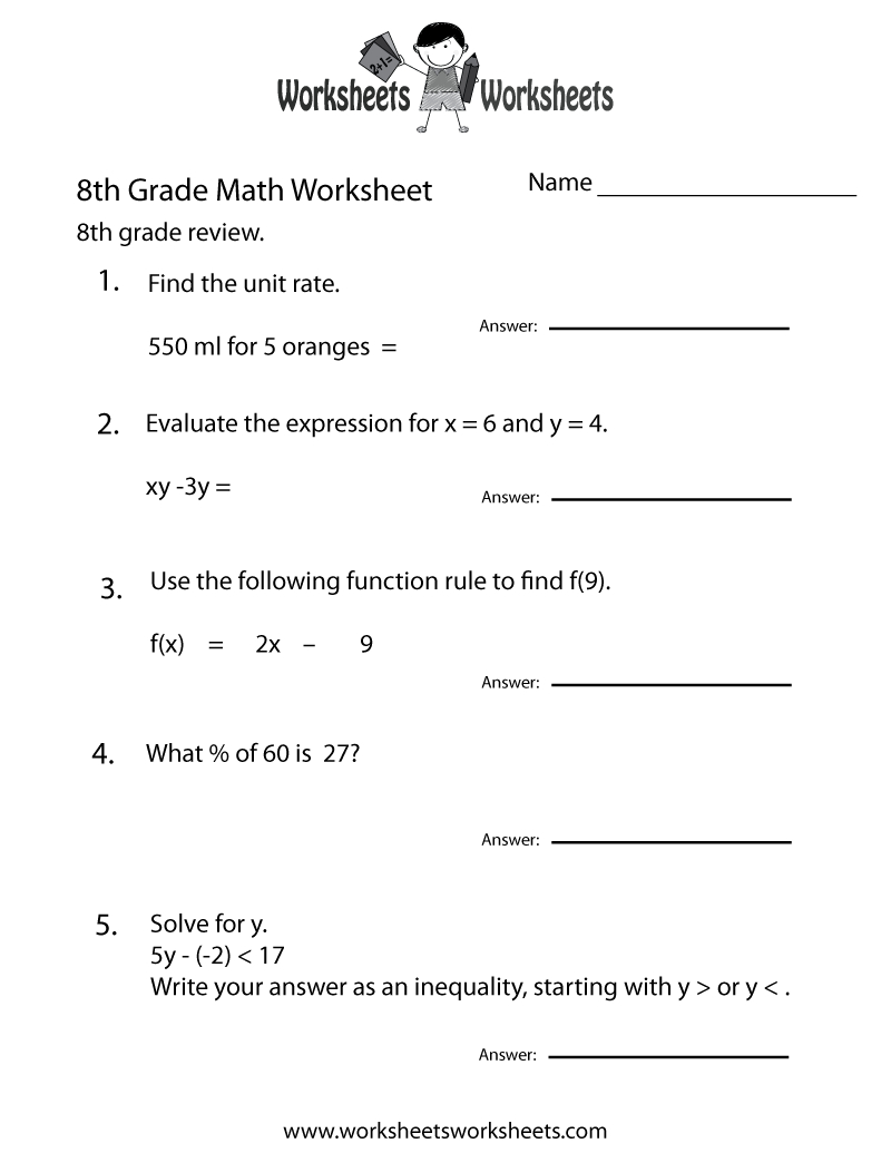 Free 8Th Grade Worksheets | Two Ways To Print This Free 8Th Grade - 6Th Grade Writing Worksheets Printable Free