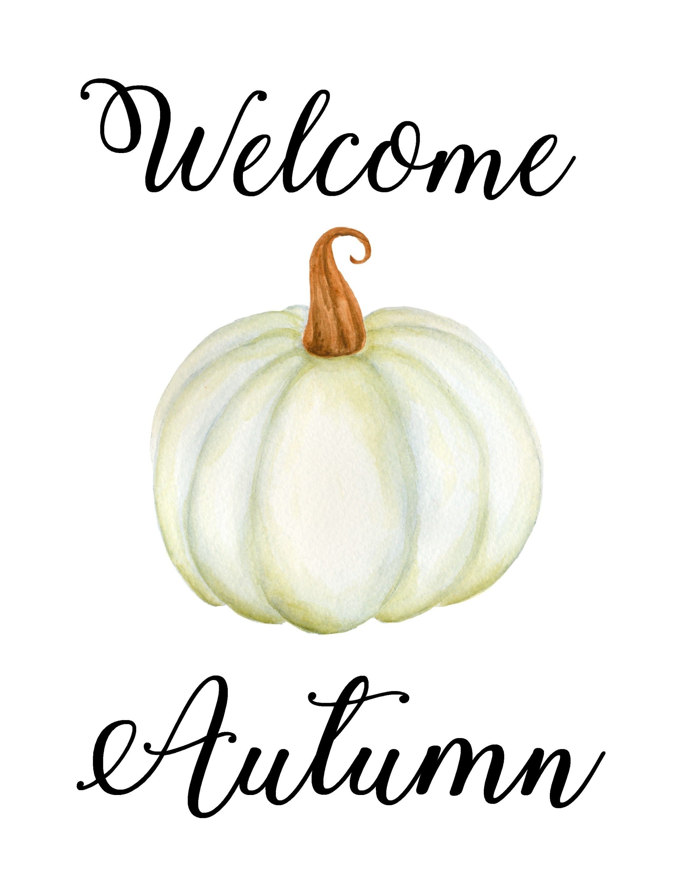 Free Autumn Printables- Watercolor And Calligraphy Fall Art | My - Free Autumn Printables