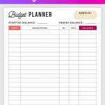 Free Budget Planner Printable   Printable Finance Planner | Home   Free Printable Finance Sheets