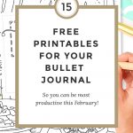 Free Bullet Journal Printables February 2017   Wundertastisch   Journal Printables Free