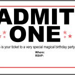 Free Carnival Ticket Invitation Template, Download Free Clip Art   Free Printable Ticket Invitations