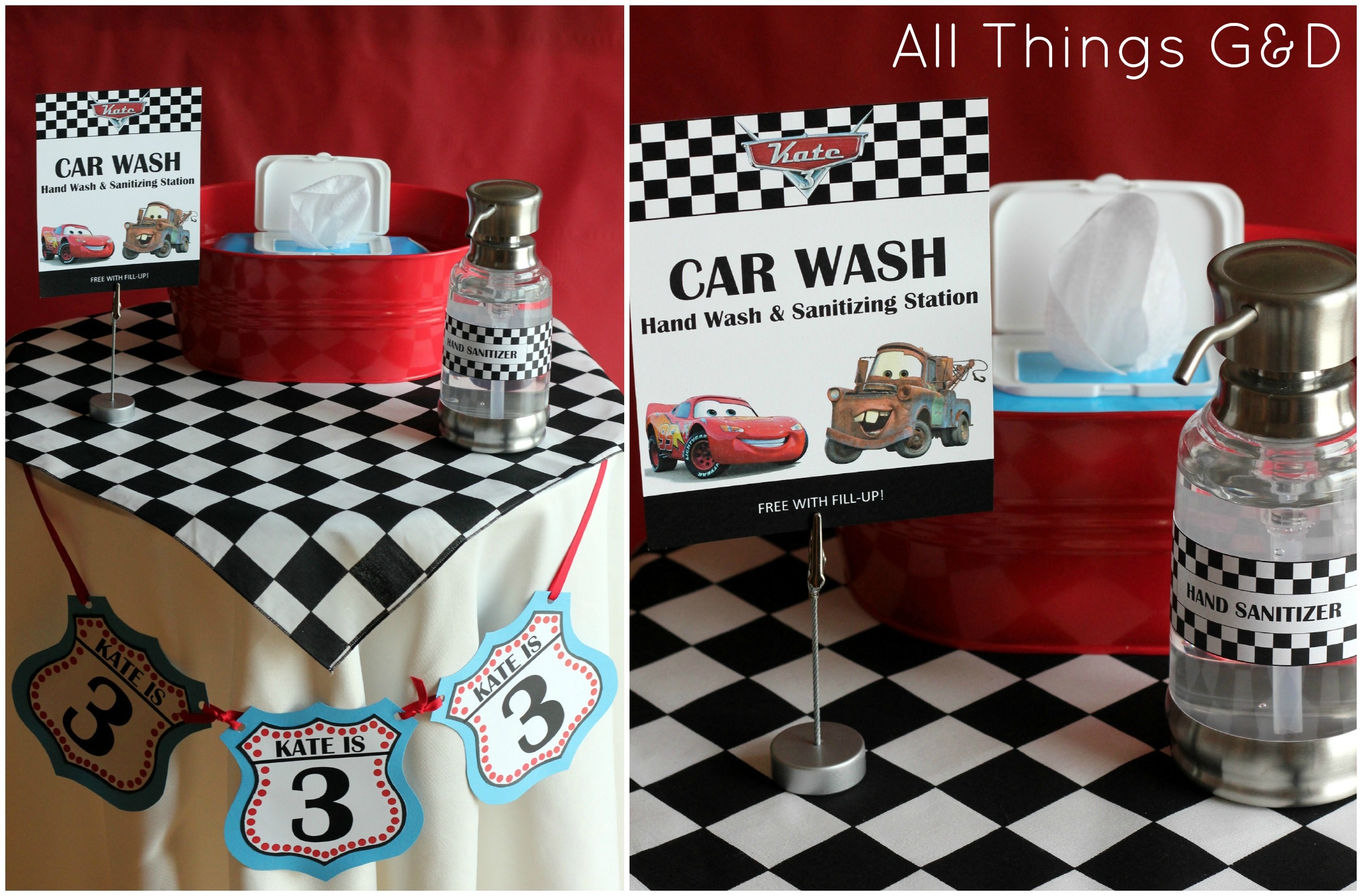 Free Cars Birthday Party Printables - Free Printable Cars Water Bottle Labels
