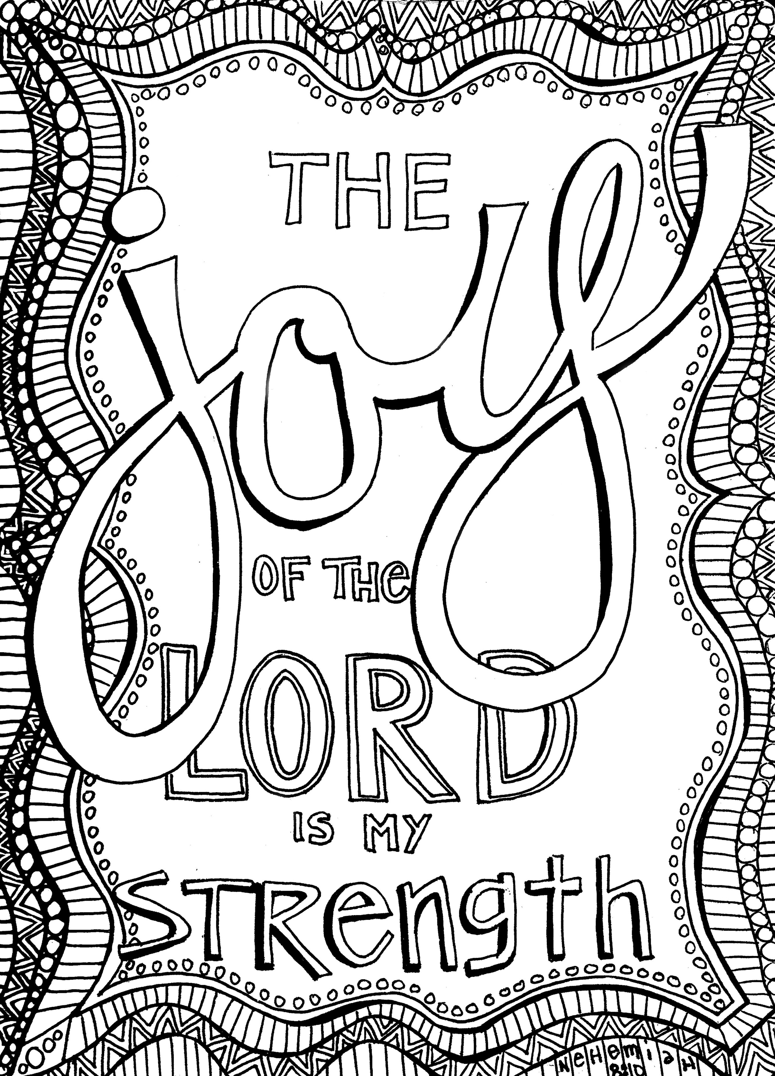 Free Christian Coloring Pages For Adults - Roundup - Joditt Designs - Free Printable Bible Coloring Pages With Verses