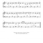 Free Christmas Piano Sheet Music Score, The Angel Gabriel   Free Printable Sheet Music For Piano Beginners Popular Songs