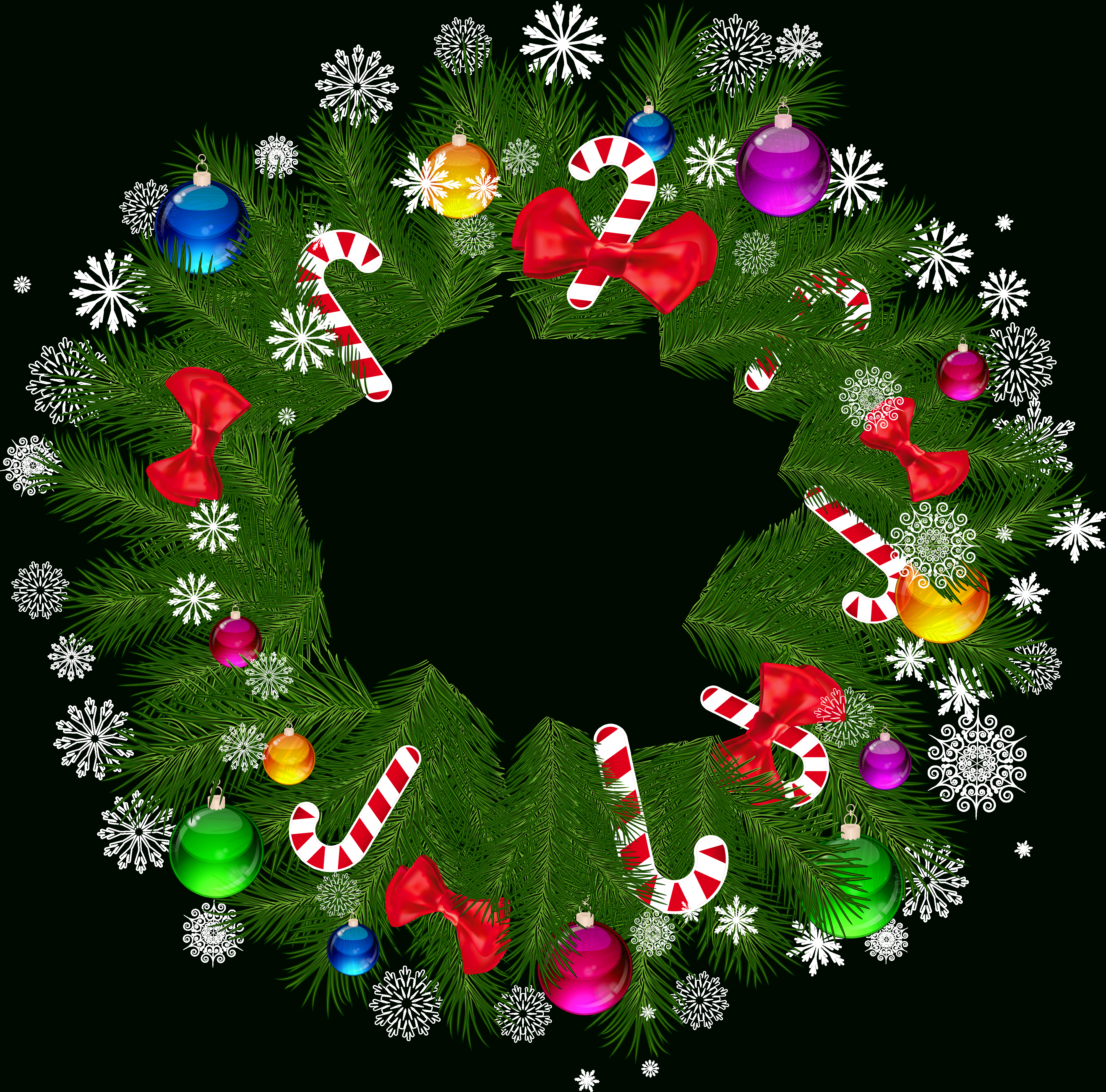 Free Christmas Wreath Pictures, Download Free Clip Art, Free Clip - Christmas Garland Free Printable