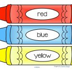 Free*** Crayons Word Wall   11 Colors Plus A Blank B/w Crayon. 4   Free Printable Crayon Name Tags