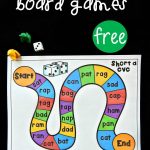 Free Cvc Word Board Games | Kindergarten Literacy Centers | Word   Free Printable Word Family Games