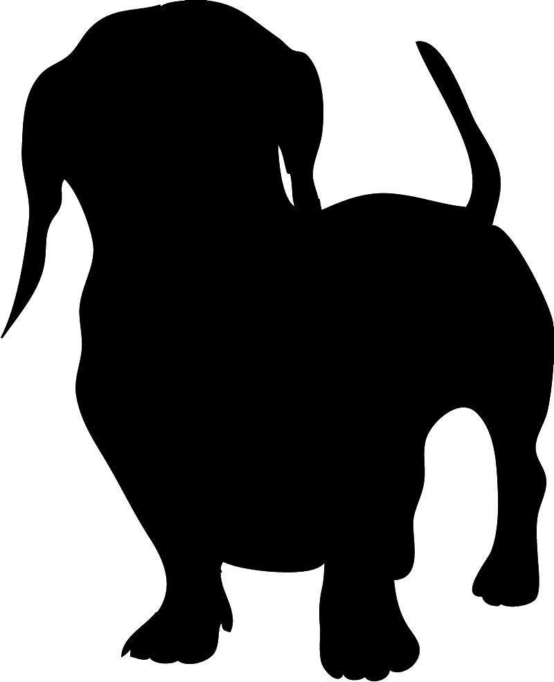Free #dachshund Clipart | Weiner Dogs | Dog Silhouette, Dachshund - Free Printable Dog Silhouettes