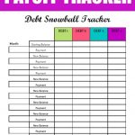 Free Debt Snowball Printable Worksheet: Track Your Debt Payoff   Debt Snowball Worksheet Free Printable