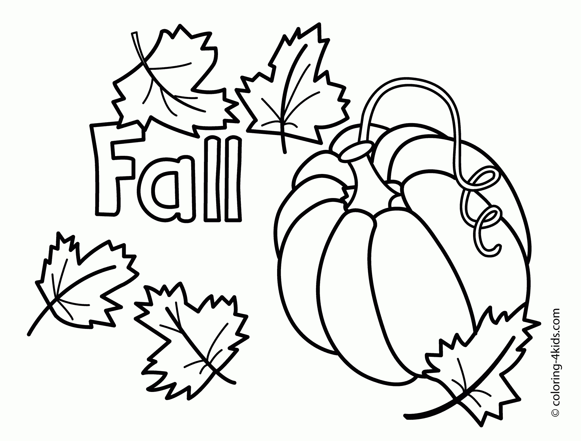 Free Fall Coloring Pages Printable - Coloring Home - Free Printable Fall Coloring Pages