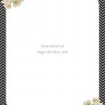 Free Flower Border Template | Personal & Commercial Use   Free Printable Borders For Cards