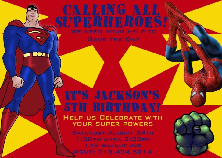 Free Printable Superman Invitations