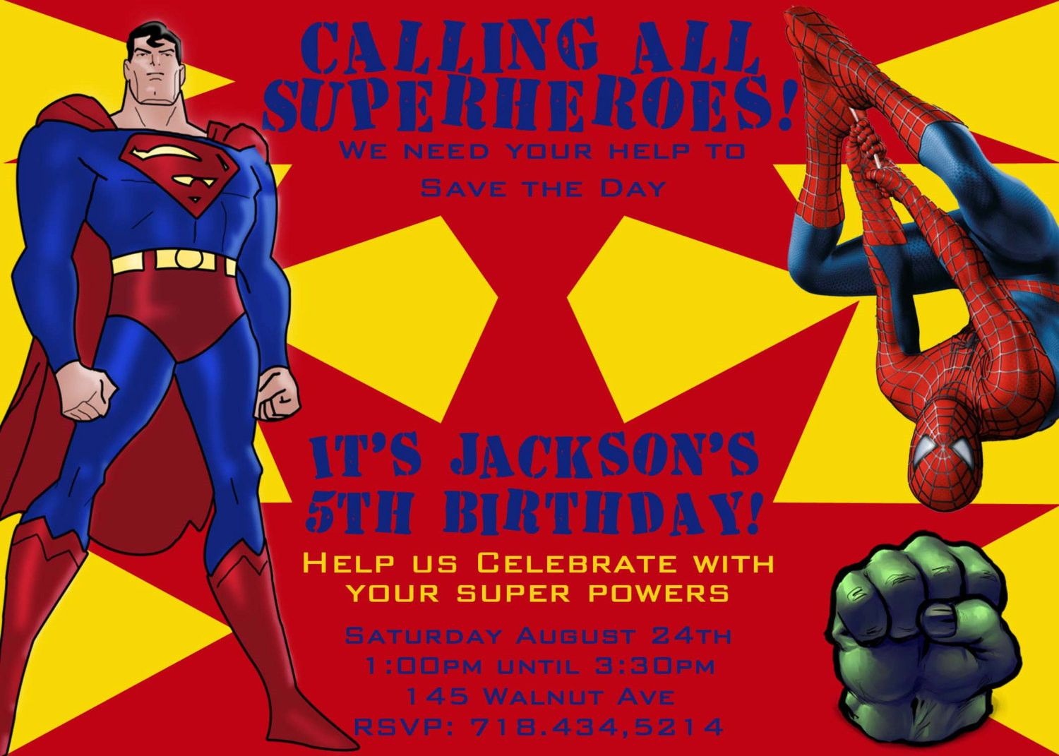 Free Free Printable Superhero Birthday Invitations | Bagvania - Free Printable Superman Invitations
