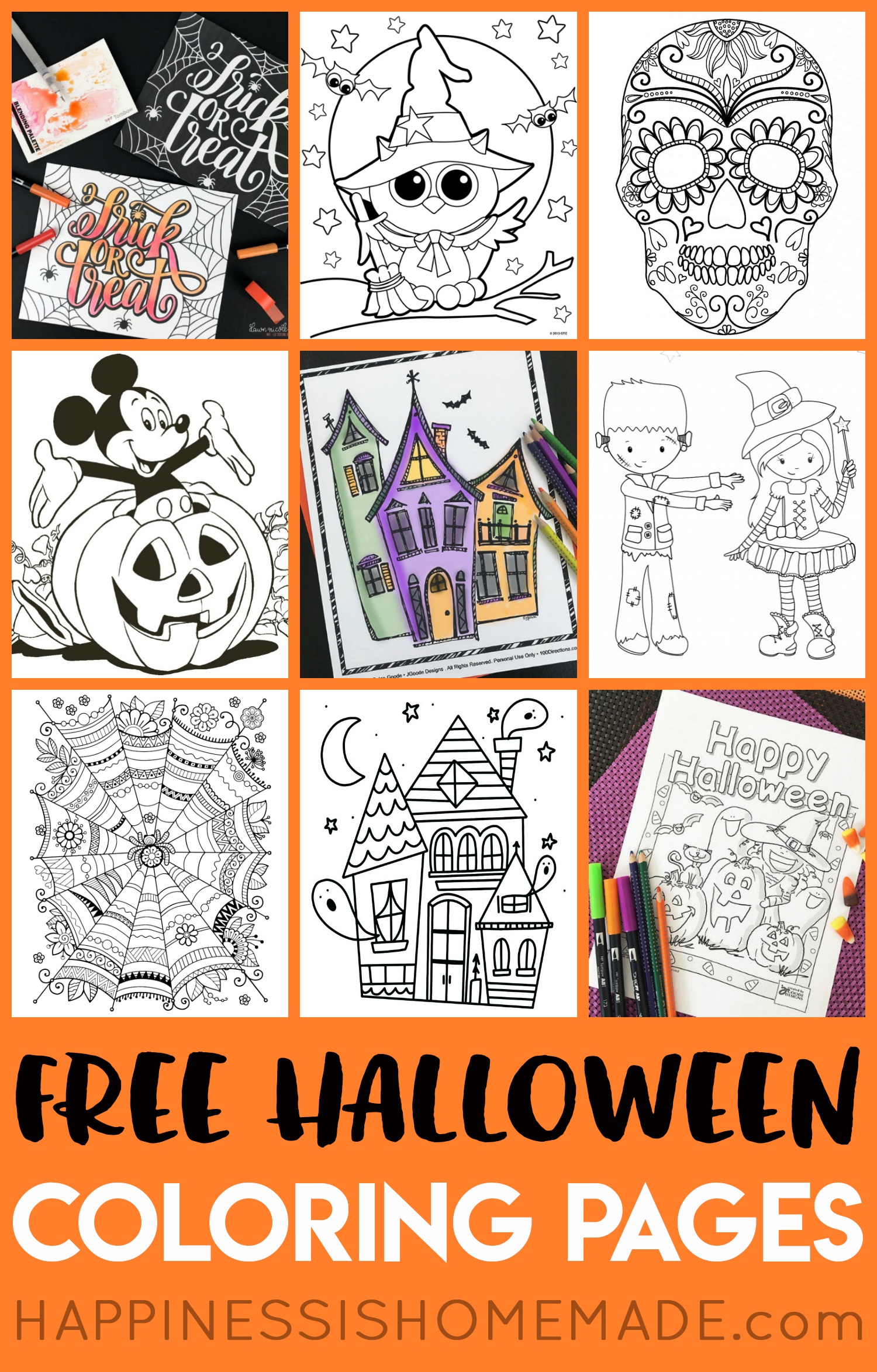 Free Halloween Coloring Pages For Adults &amp;amp; Kids - Happiness Is Homemade - Free Printable Charlie Brown Halloween Coloring Pages