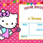 Free Hello Kitty Invitation Templates | Free Printable Birthday   Printable Invitation Templates Free Download