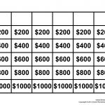 Free Jeopardy Template   Make Your Own Jeopardy Game   Free Printable Jeopardy Template