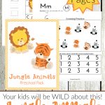 Free Jungle Animals Preschool Set   Thrifty Homeschoolers   Free Jungle Printables