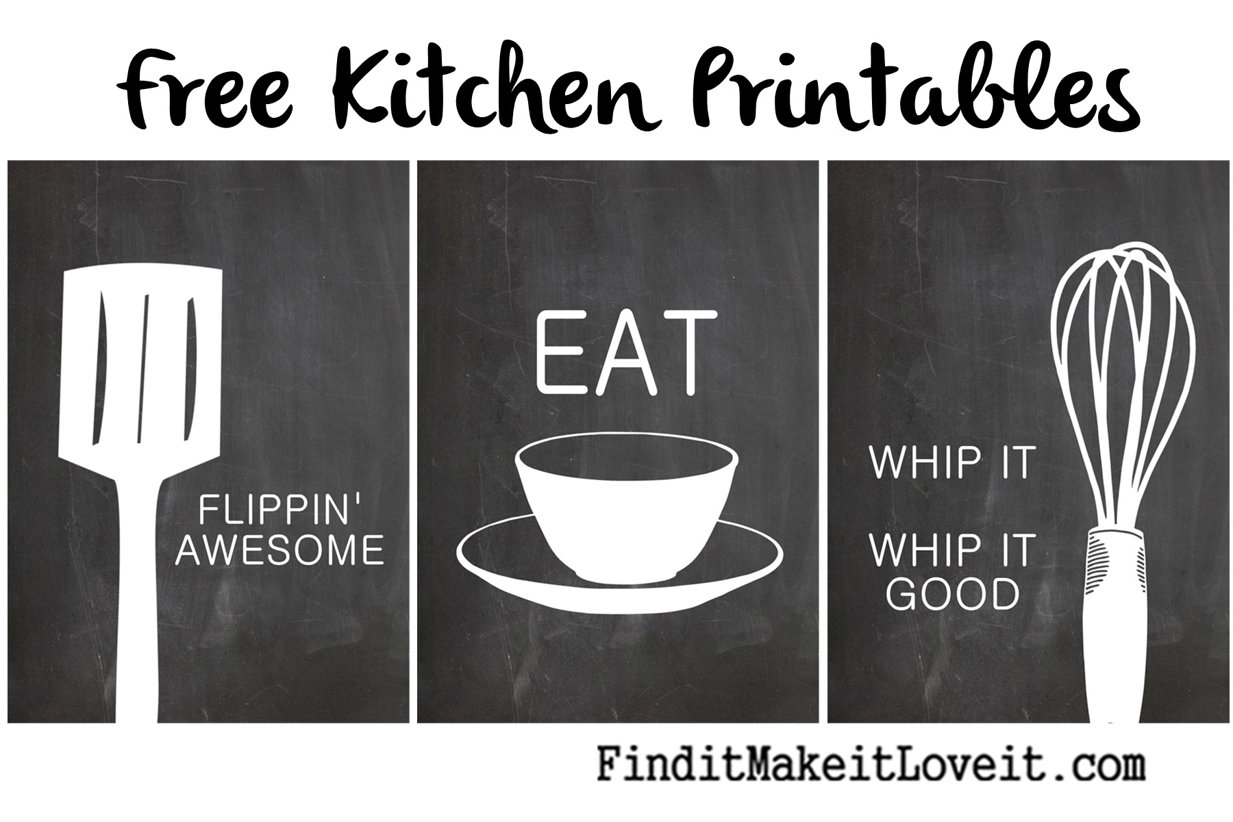 Free Kitchen Printables - Find It, Make It, Love It - Free Kitchen Printables