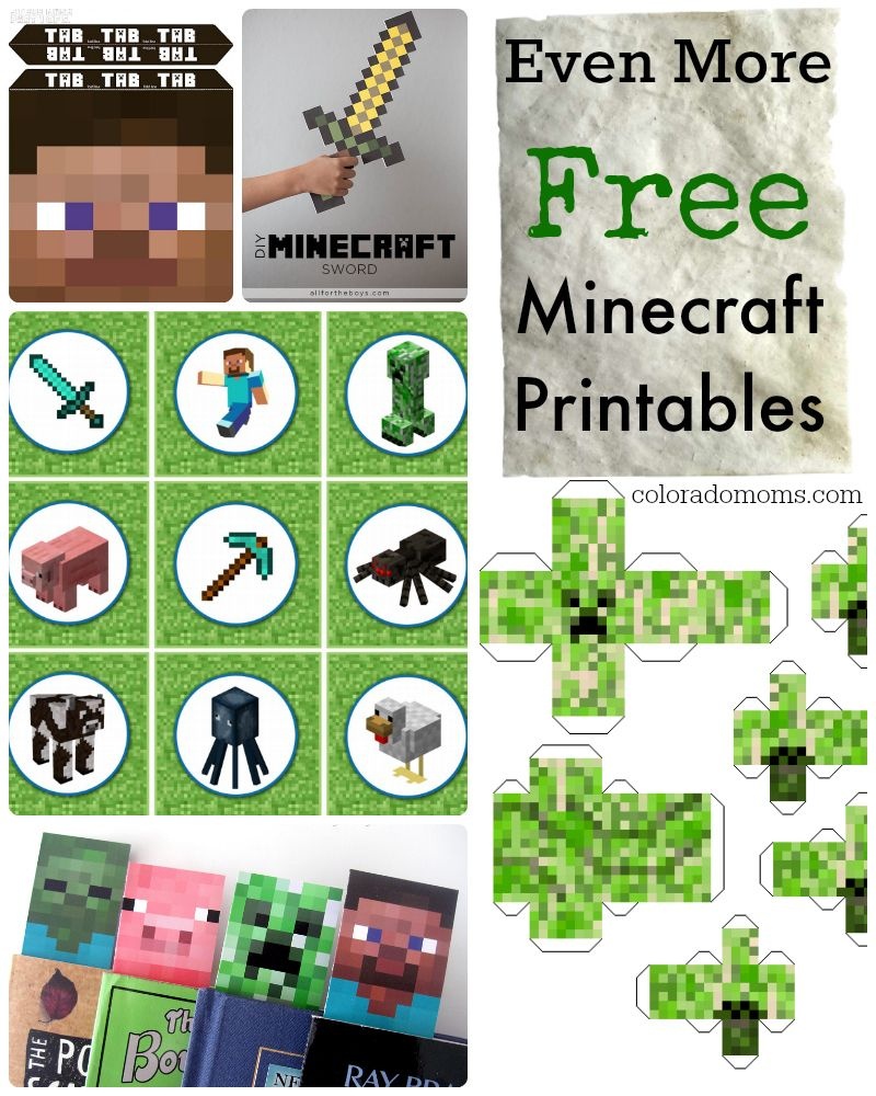 Free Minecraft Printables | Minecraft Stickers | Minecraft - Free Minecraft Printables