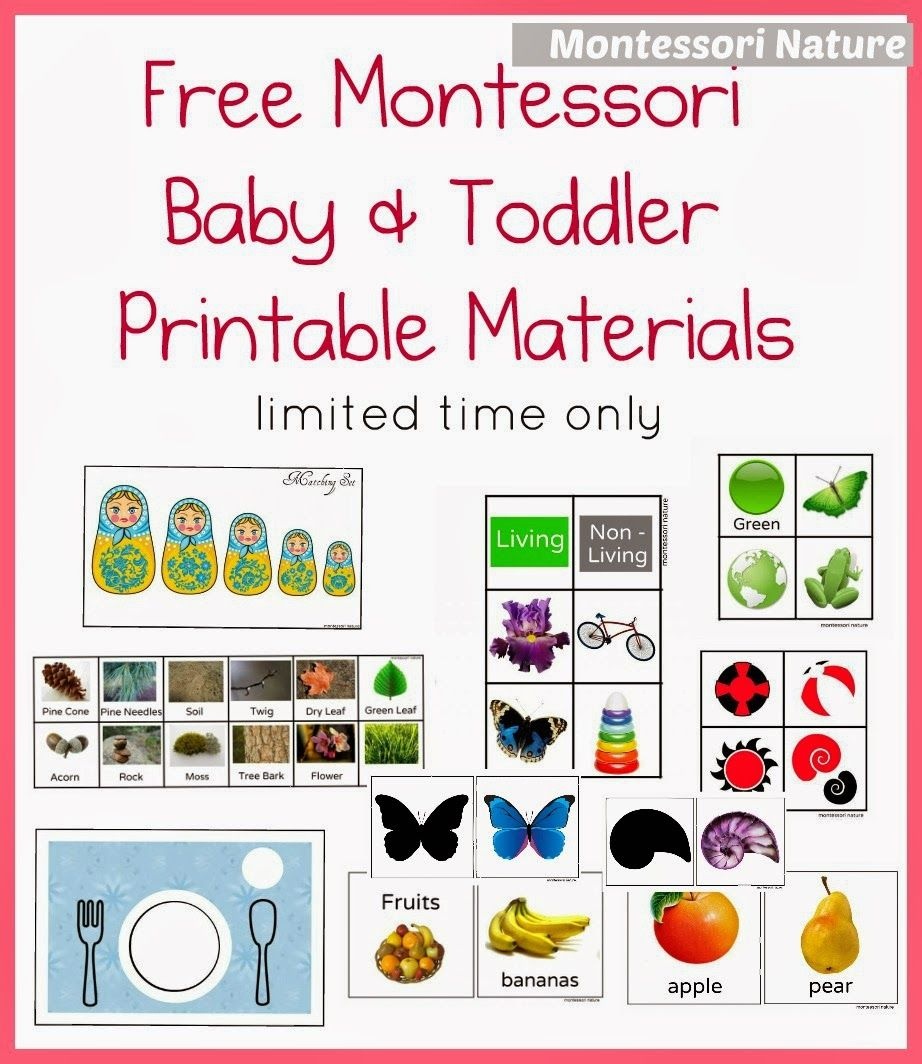 Free Montessori Baby &amp;amp; Toddler Printable Materials | Montessori - Free Montessori Printables