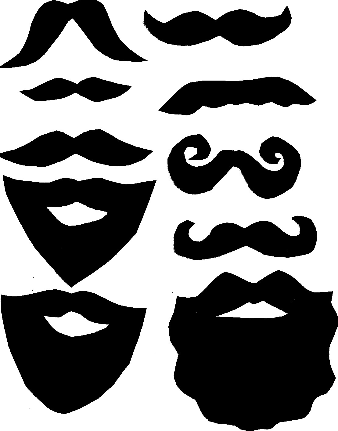 Free Lip And Mustache Printables Free Printable
