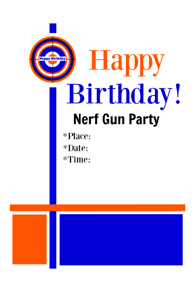 Free Nerf Printables (78+ Images In Collection) Page 2 - Free Printable Nerf