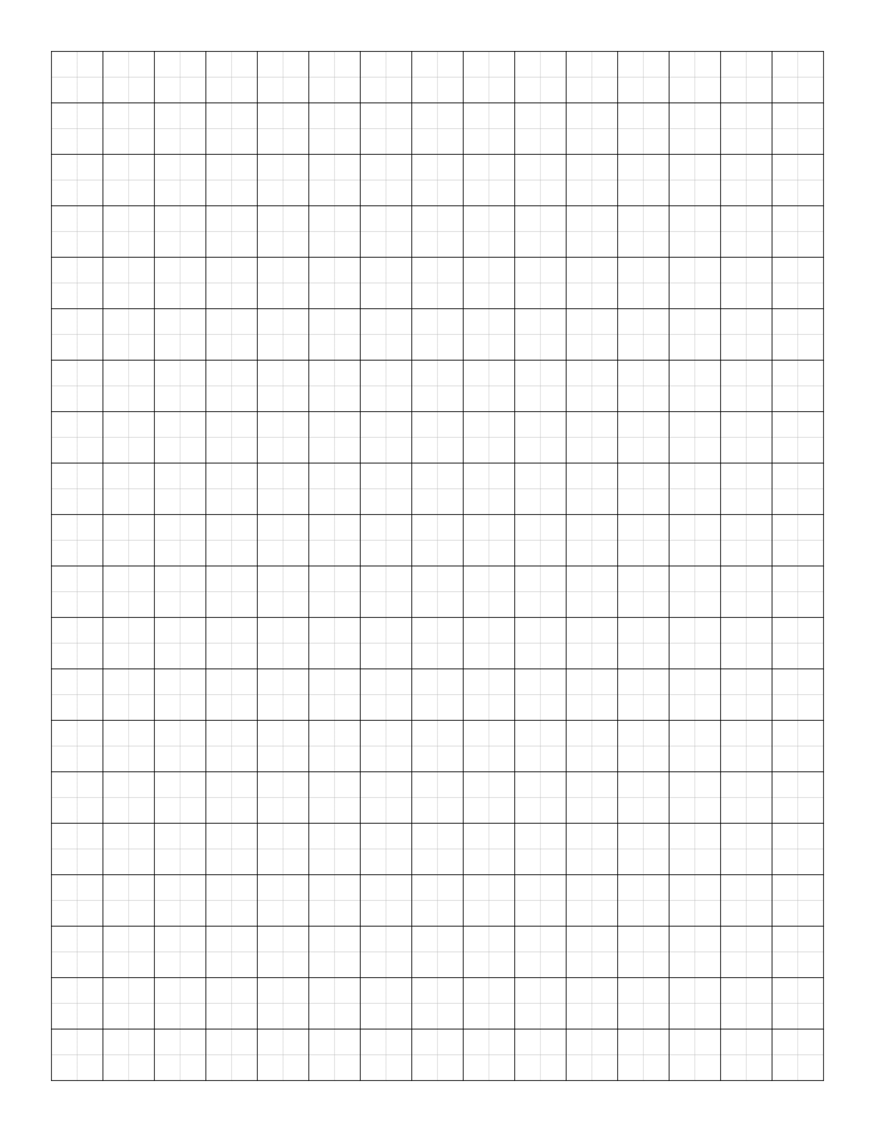 Free Online Graph Paper / Multi-Width - Half Inch Grid Paper Free Printable