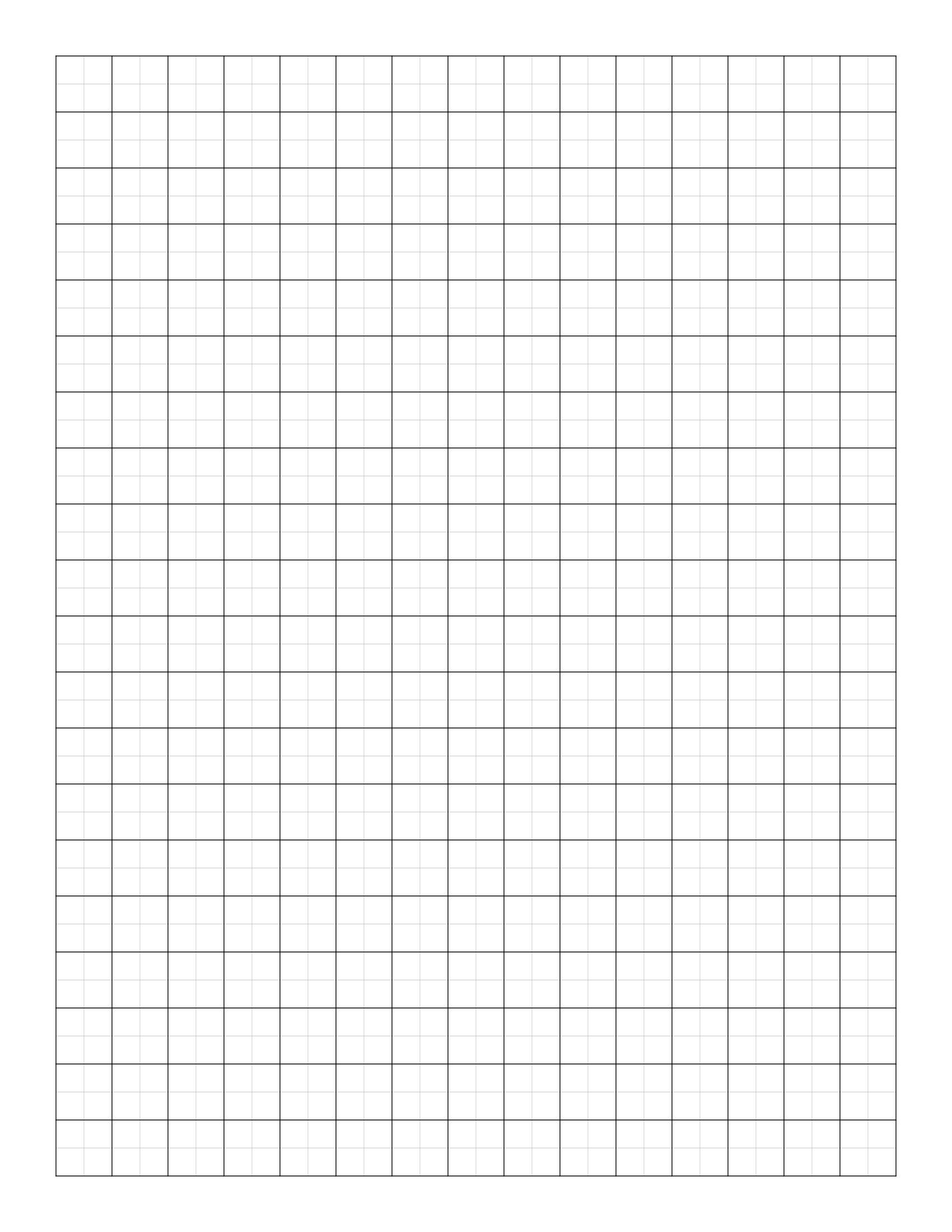 One Inch Graph Paper To Print Half Inch Grid Paper