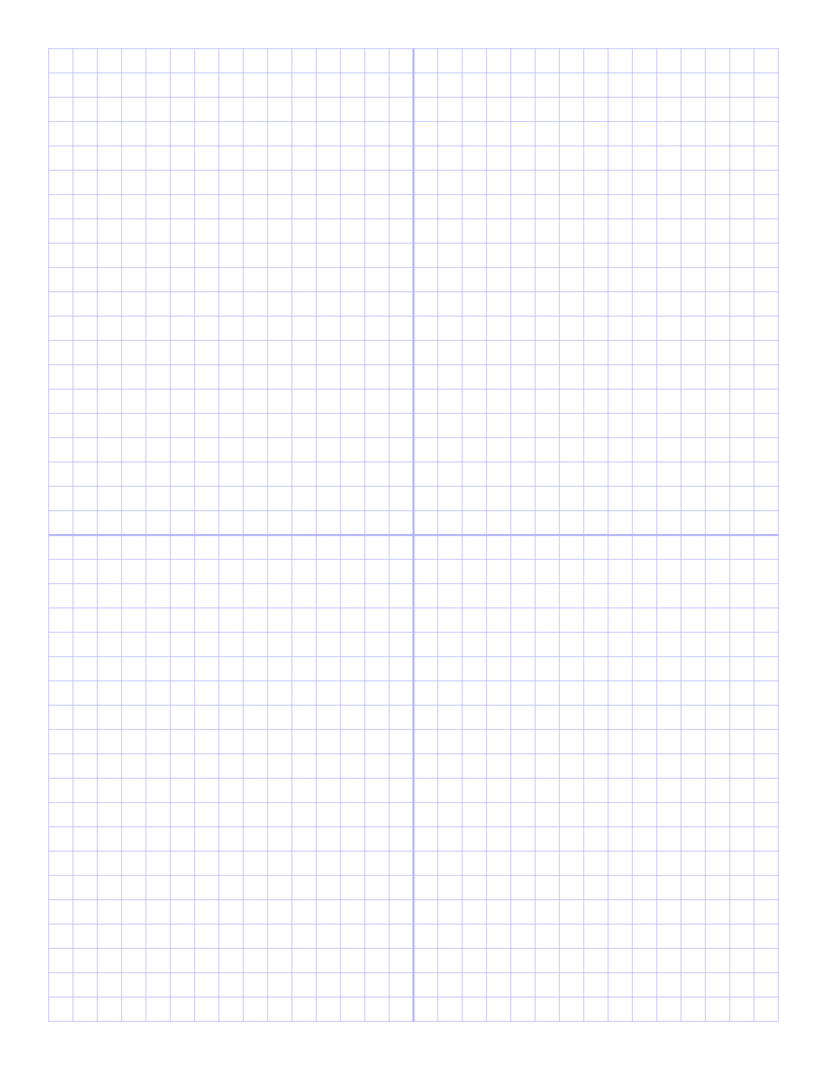 Printable 1 Inch Graph Paper