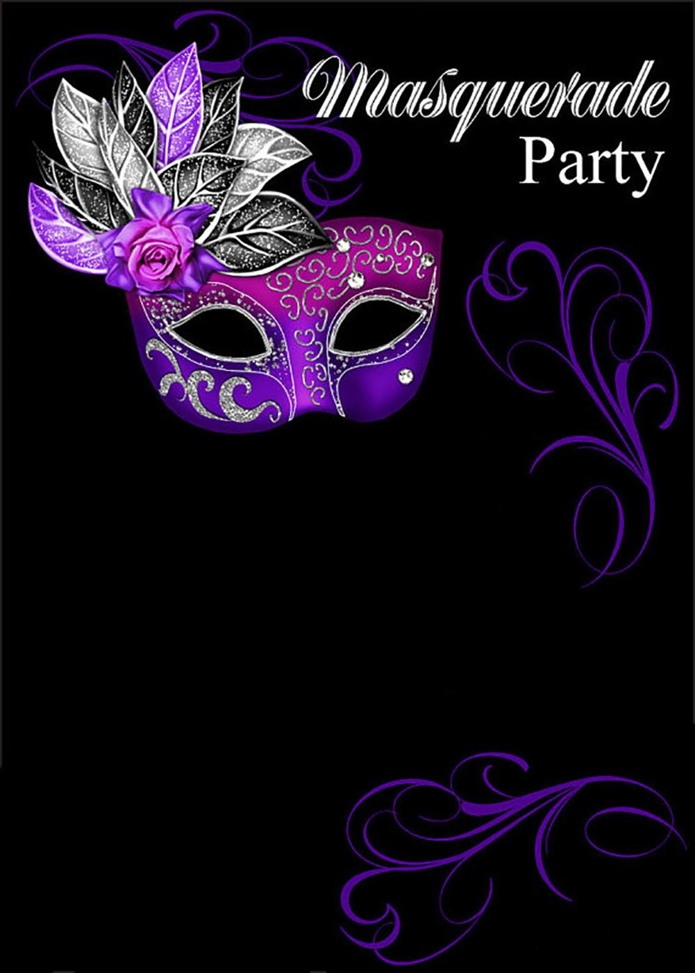 Free Online Masquerade Invitation | Invitations Online - Free Printable Masquerade Birthday Invitations