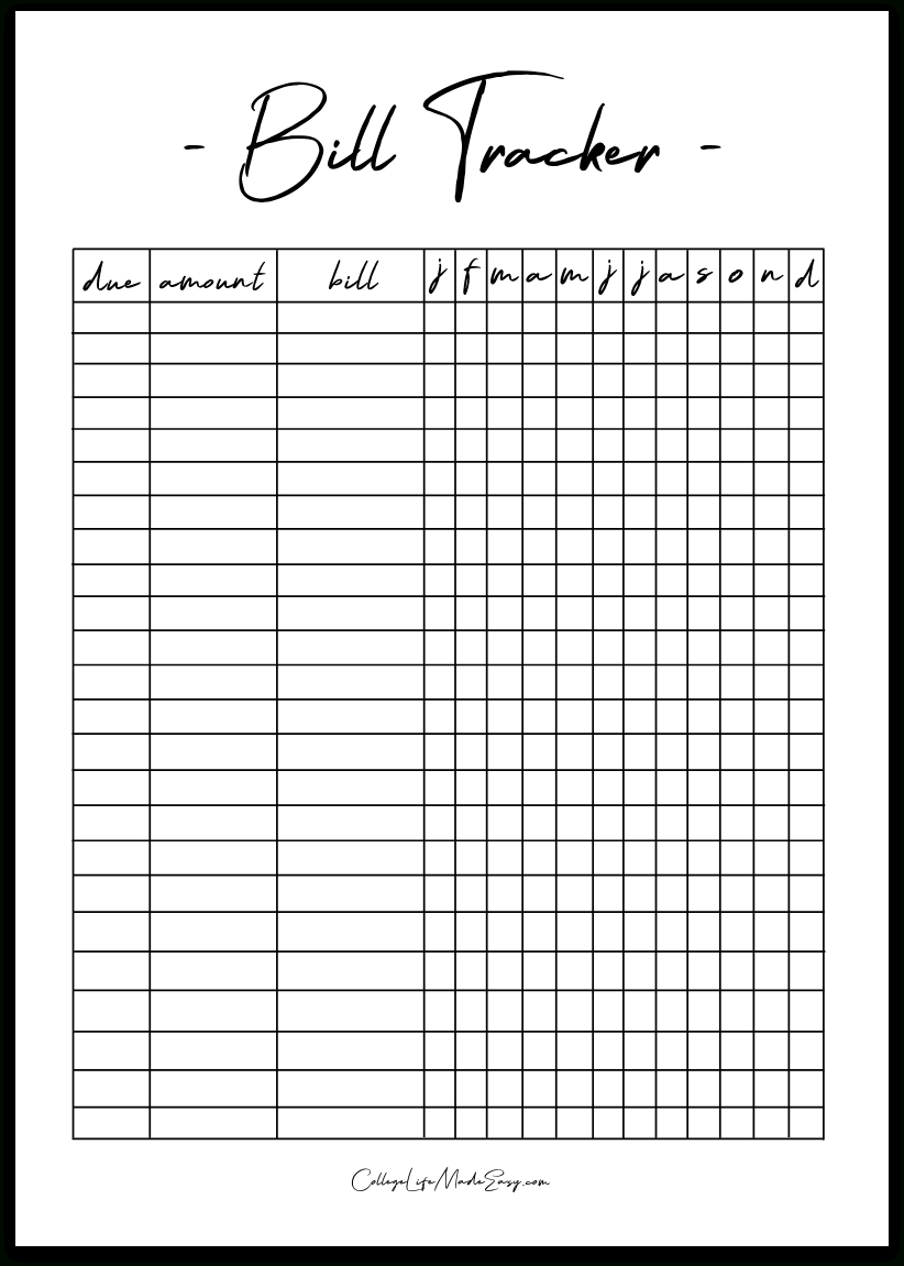 Free Printable 2018 - 2019 Calendar (Cute &amp;amp; In Soft Pink!) - Free Printable Bill Tracker