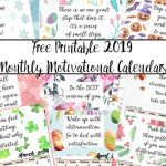 Free Printable 2019 Monthly Motivational Calendars   Free Printables 2019