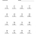 Free Printable Addition Worksheet For Second Grade   Free Printable Math Problems For 2Nd Graders