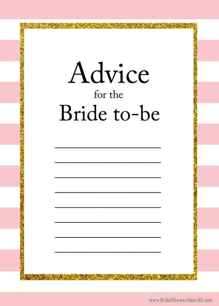 Free Printable Advice Cards For Baby Shower Template