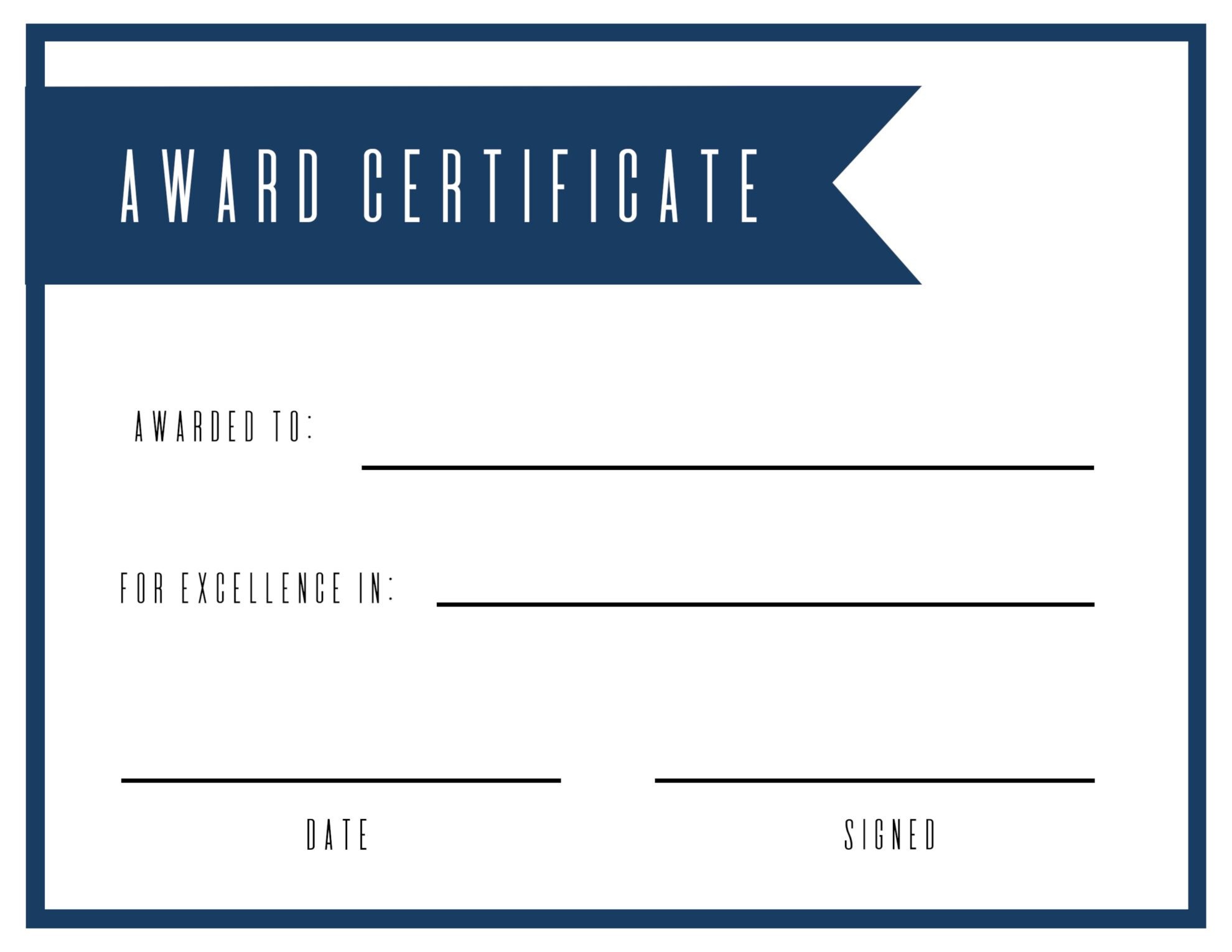 Free Printable Award Certificate Template - Paper Trail Design - Free Printable Halloween Award Certificates