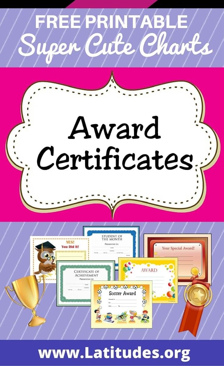 Free Printable Awards For Good Grades 5th Grade