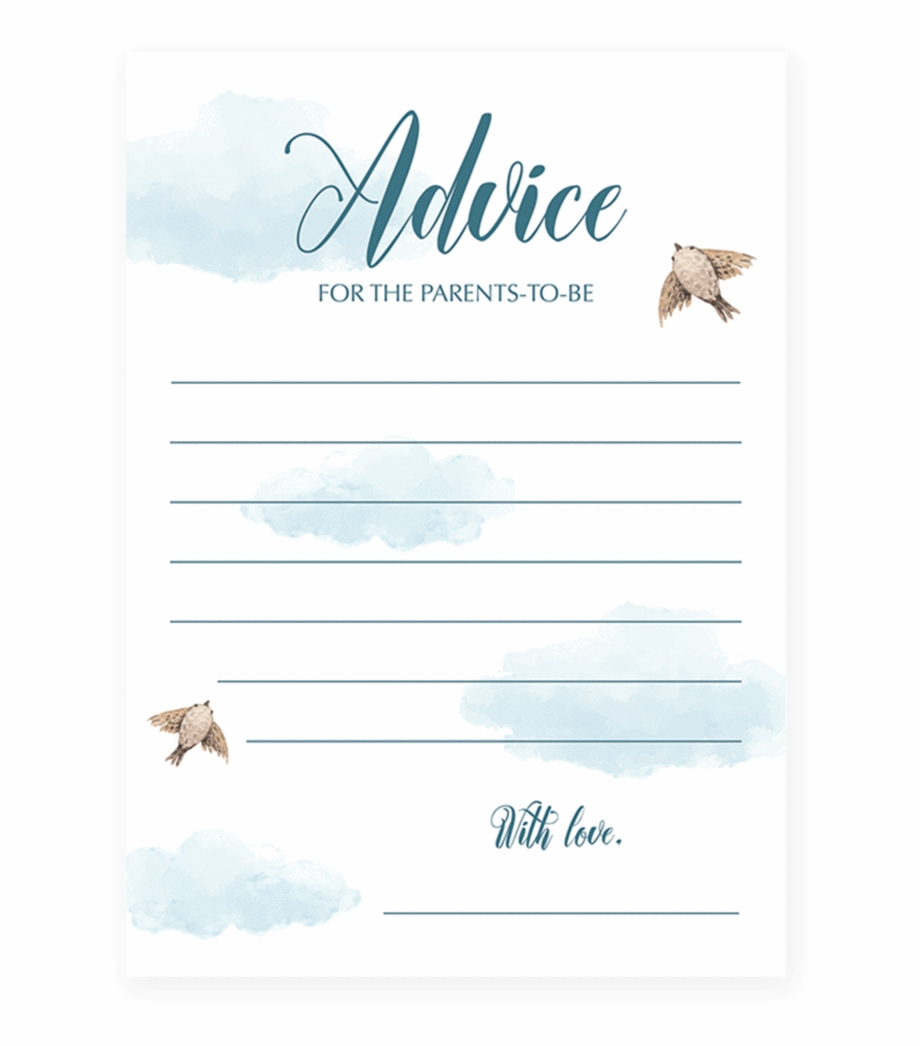Free Printable Baby Shower Advice Cards 354046 - Snow Free Png - Free Printable Baby Shower Advice Cards