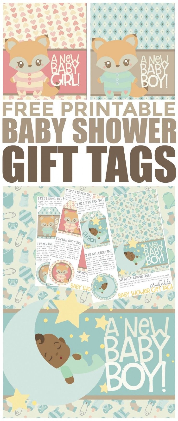 Free Printable Baby Shower Gift Tags | Free Printables | Baby Shower - Free Printable Baby Shower Gift Tags
