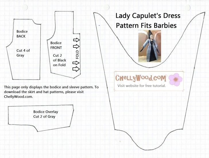 Barbie Dress Patterns Free Printable Pdf