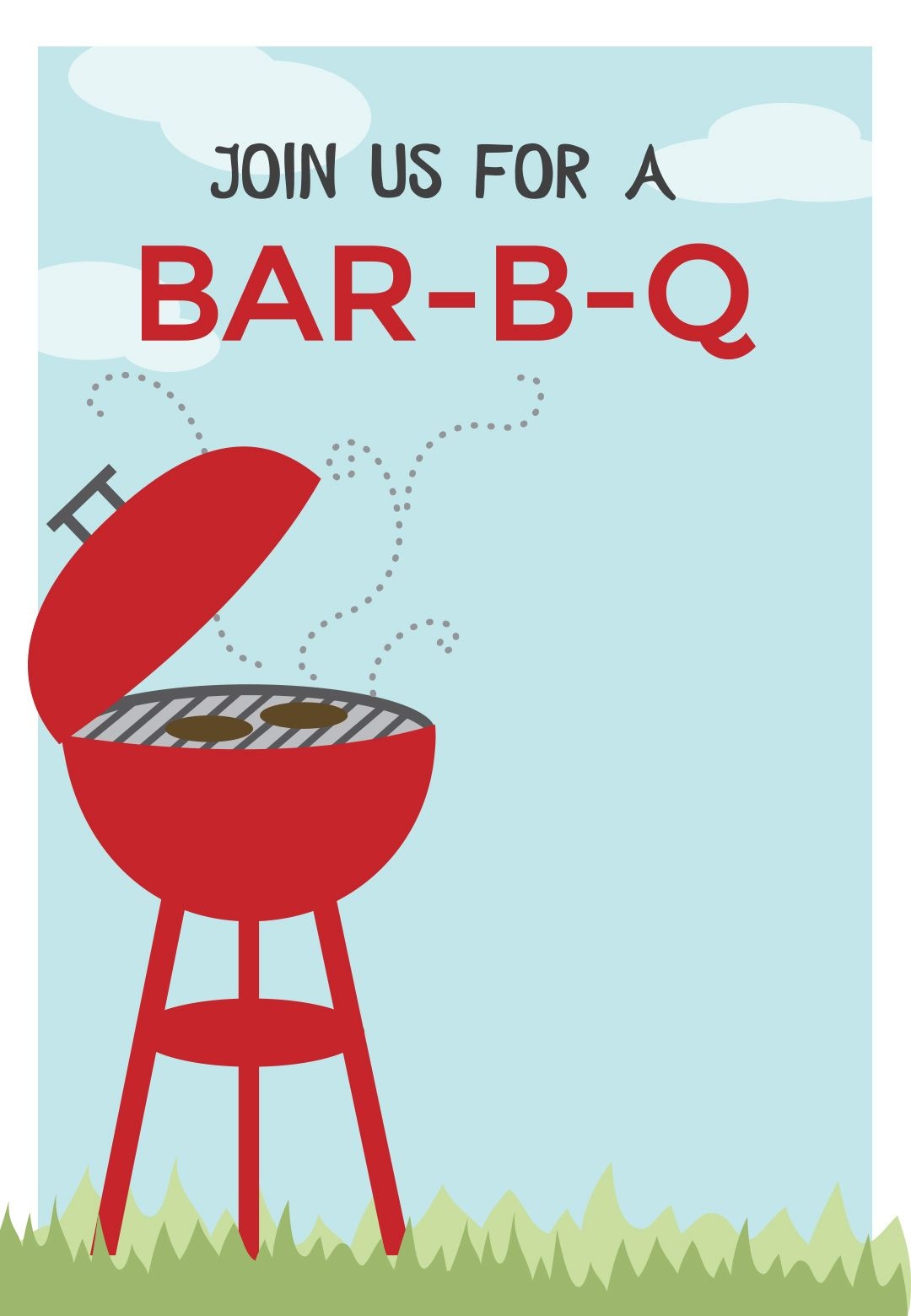 A Barbecue Free Printable Party Invitation Template Greetings