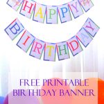 Free Printable Birthday Banner   Free Happy Birthday Banner Printable Pdf