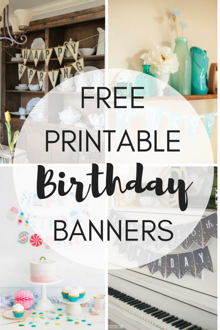 Free Printable Cake Banner Templates