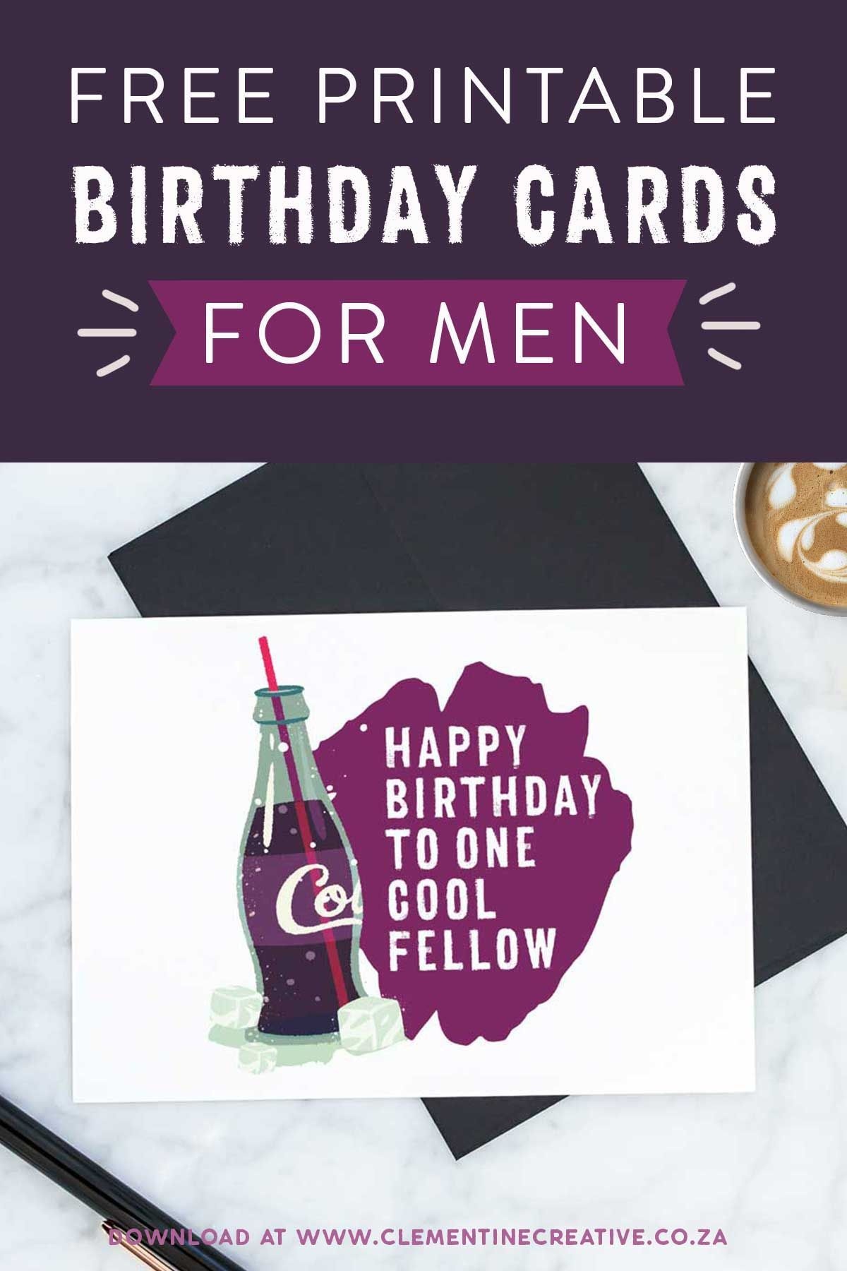 Free Printable Birthday Cards For Him | Printables, Invitations - Free Printable Birthday Cards For Him
