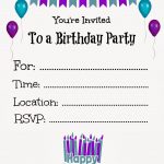 Free Printable Birthday Invitations For Kids #freeprintables   Party Invitation Maker Online Free Printable