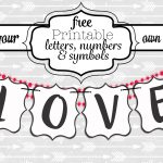 Free Printable Black And White Banner Letters | Diy Swank   Diy Swank Free Printable Letters