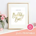 Free Printable   Bubbly Bar Sign | Party | Bubbly Bar, Bar Signs   Free Sangria Bar Sign Printable