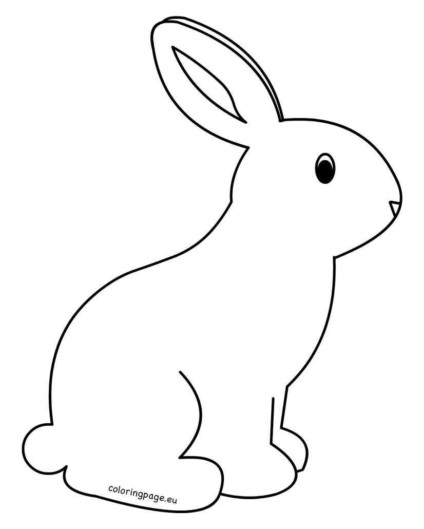 Printable Rabbit Template