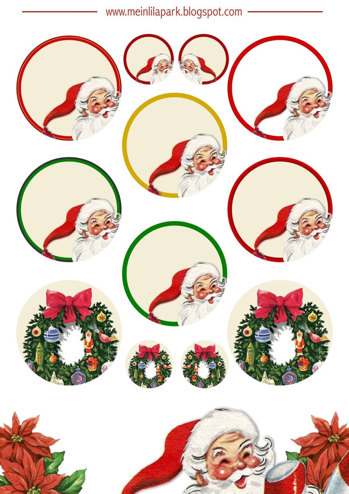 Free Printable Christmas Clip Art - Ausdruckbare Weichnachts-Clipart - Free Printable Christmas Clip Art