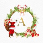 Free Printable Christmas Santa Claus Monograms And More | Christmas   Free Printable Christmas Alphabet