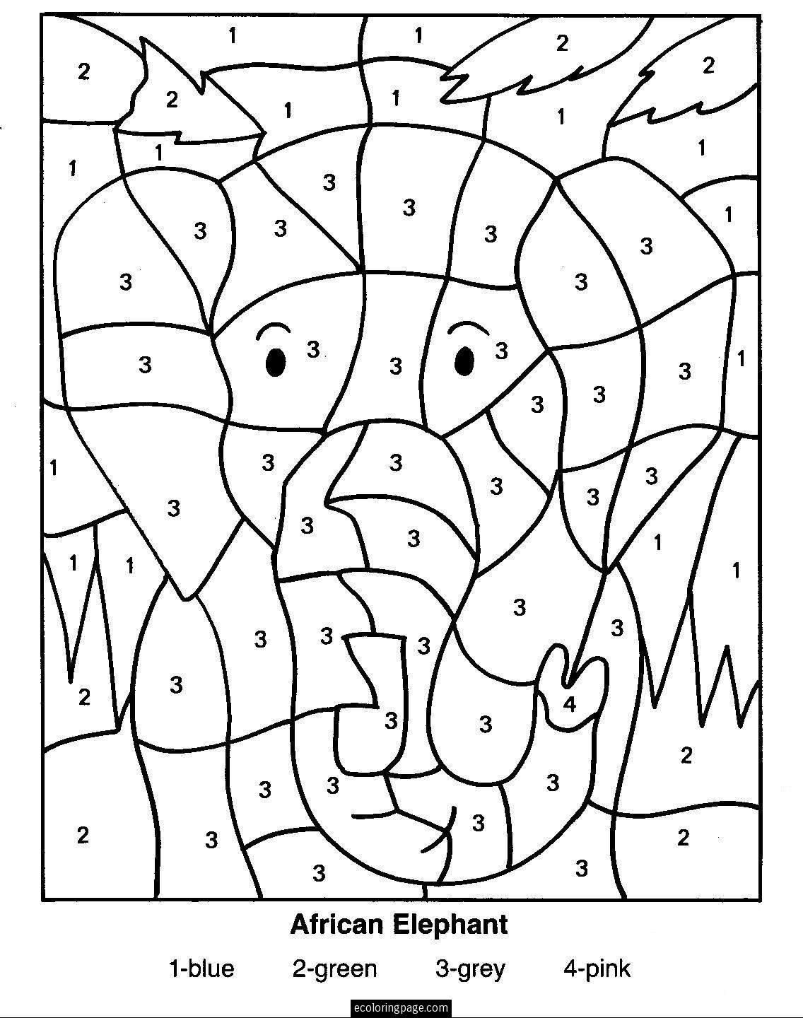 Free Printable Colornumber Coloring Pages - Best Coloring Pages - Color By Number Free Printables